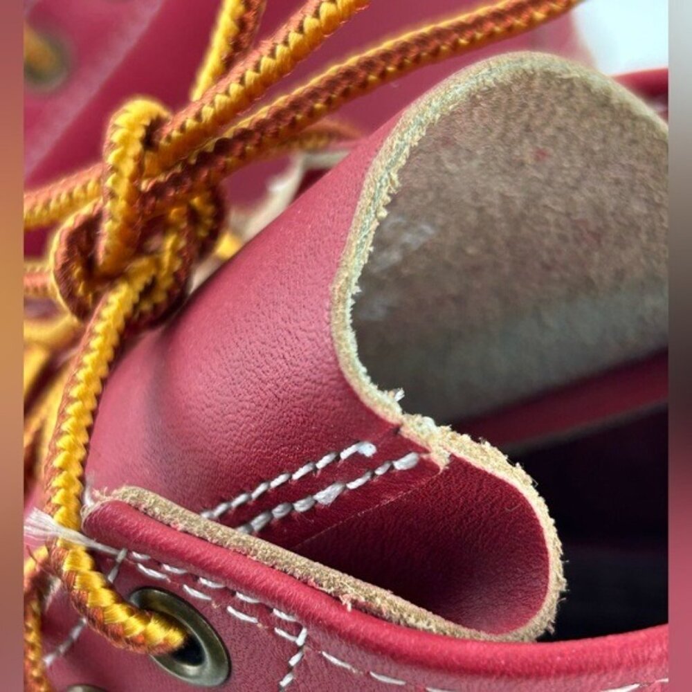 LL Bean Bean Boots Red Made in USA Limited Edition Rare Outdoor Winter Sz 6M - Picture 8 of 16